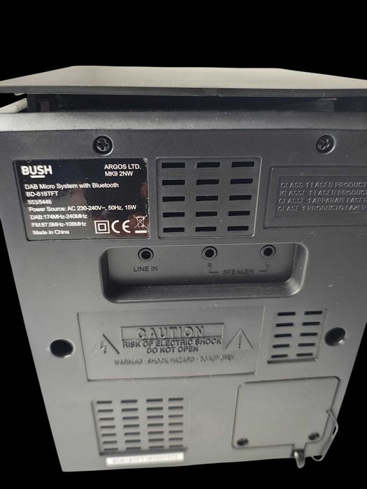 Mini wież Bush z kolumnami odtwarzaczem CD Bluetooth MOD: BD-618TFT