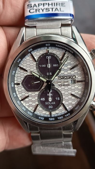 *NOVO* SEIKO SSC769P1 Macchina Sportiva "PANDA" Solar 41.4mm