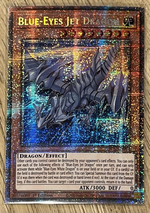 Oryginalna karta Yu-Gi-Oh! Blue-Eyes Jet Dragon Starlight Rare