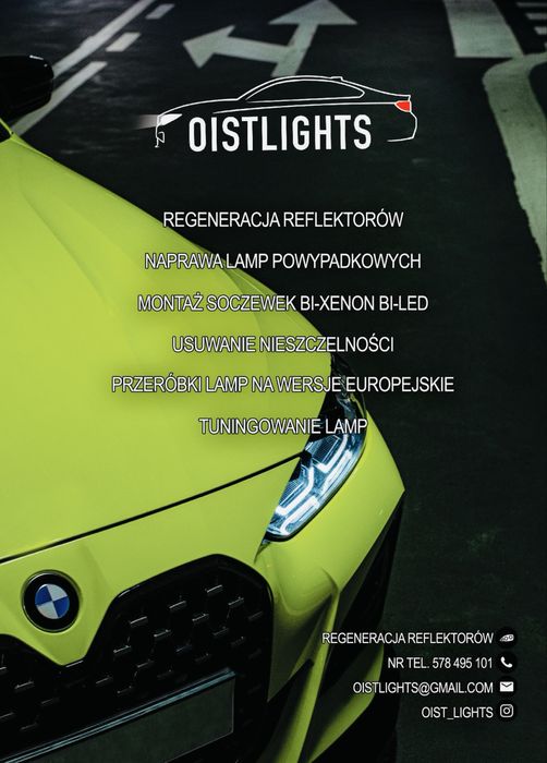 Regeneracja lamp bi xenon bi led ringi drl dzienne