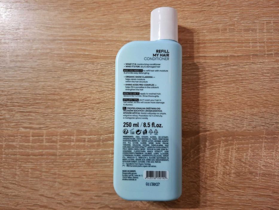 Odżywka do włosów Ice Professional Refill My Hair 250 ml. Super jakość