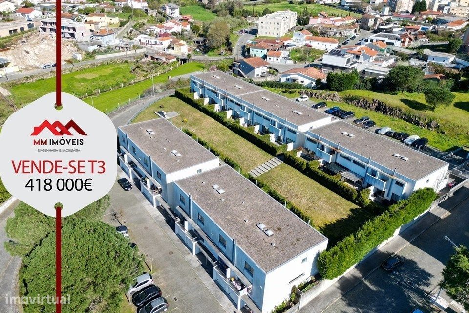 Moradia T3 | Maia | Jardim | Condomínio Fechado | Garagem BOX