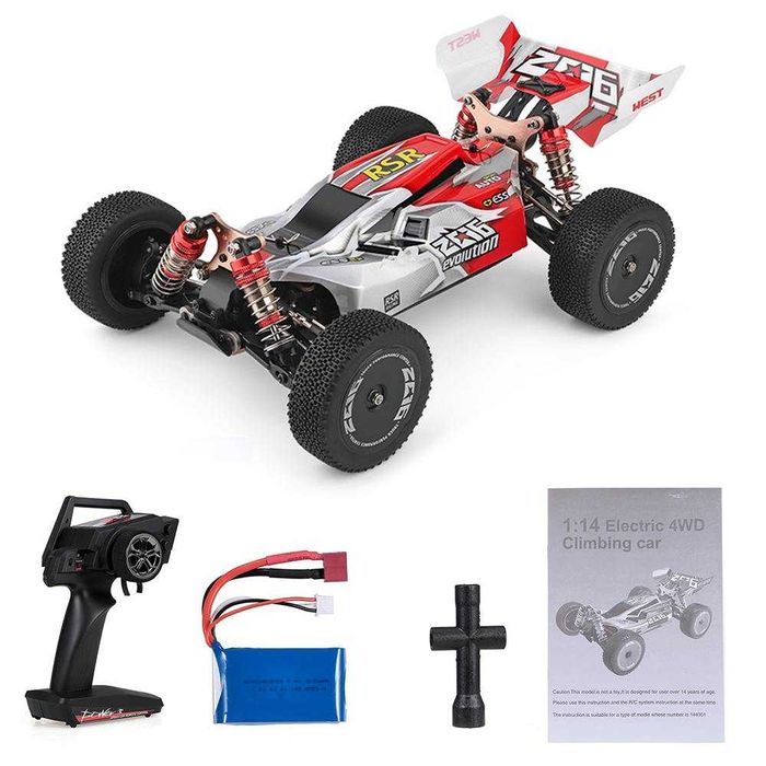 WLtoys TT 4X4 Remote-Controlled Car – SUPER FAST, 60 km/h, with LED Lights, NEW64730236228226124