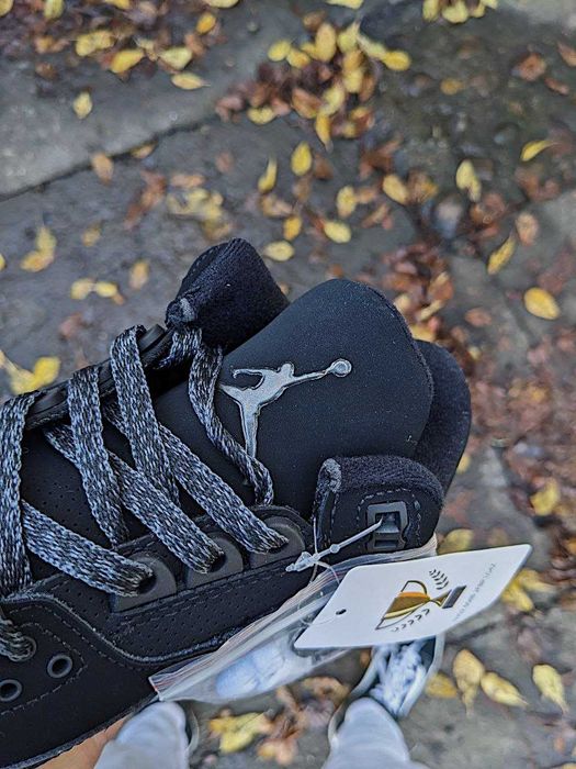 Чоловічі кросівки Nike Jordan 3 "Black Cat Luxe" Розміри 40-45
