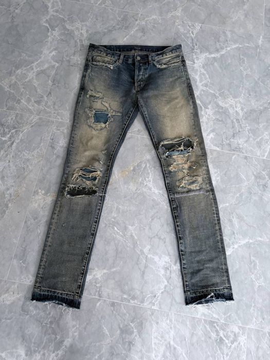 Джинсы Undercover 68s silver yarn jeans джинси