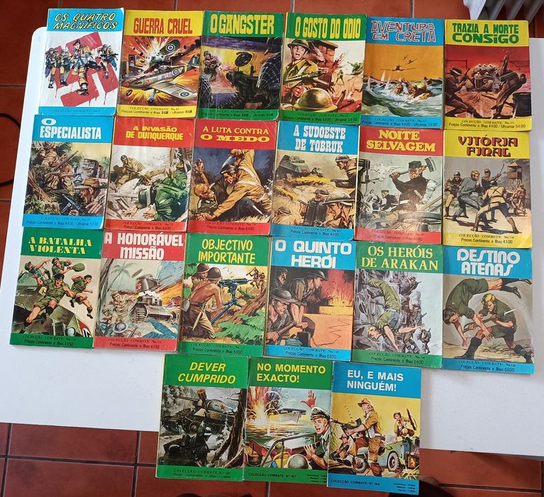 172 Livros Col. Combate, Apache e POP