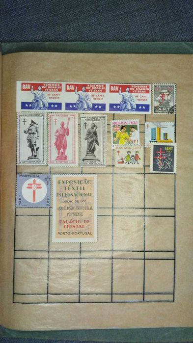 Coleção de selos antigos - raridades para colecionadores!