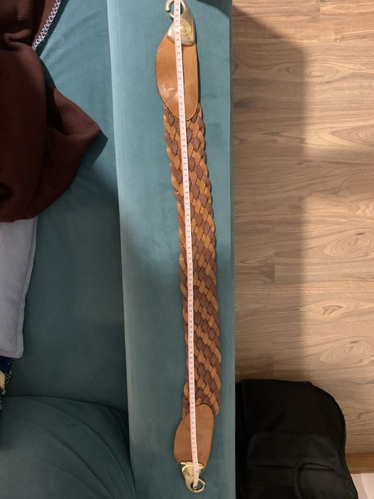 Cinto em pele castanho