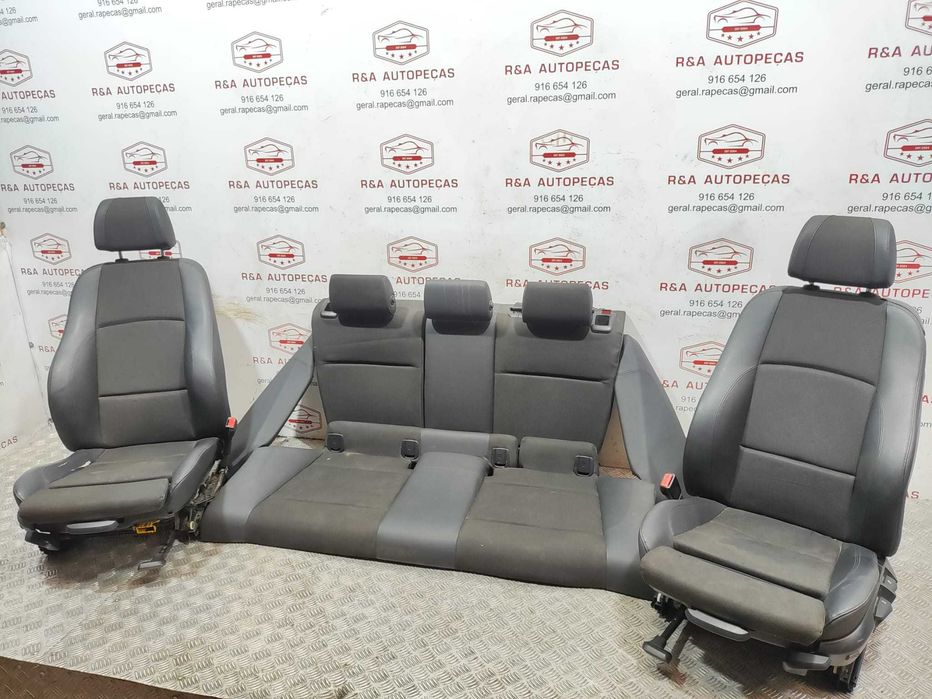 Conjunto Bancos Pele Tecido BMW Séire 1 E81 3 Portas Pack M 2007 a 2011 Original