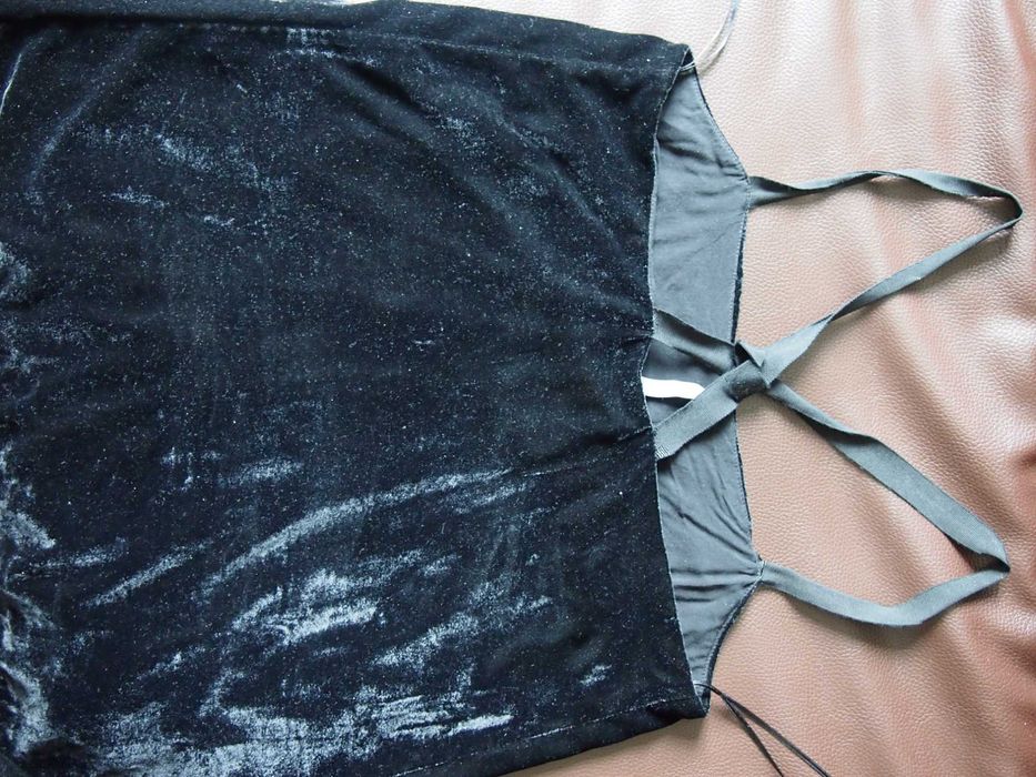 Top preto Veludo com forro NAF NAF 36