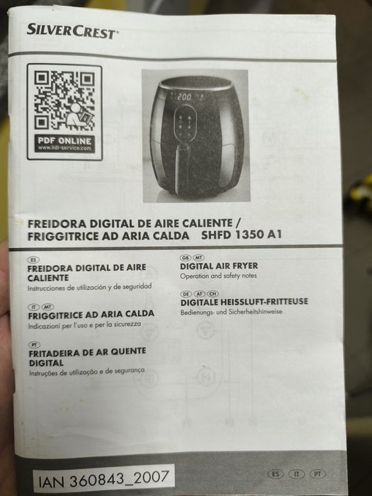 Air fryer Silvercrest - fritadeira de ar quente