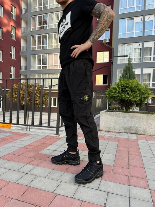 ХИТ! Штаны нейлон карго Stone Island. Нейлоновые стон айленд.