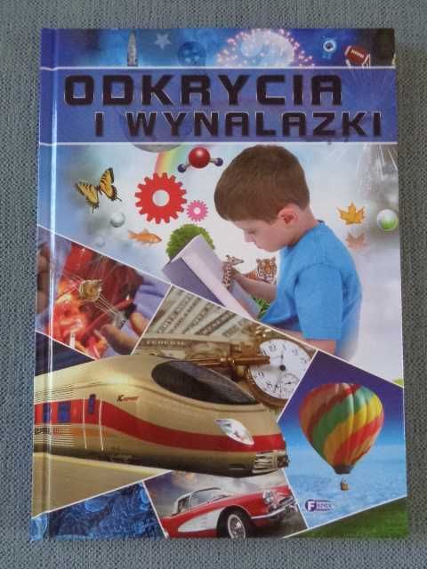 Książka Odkrycia i wynalazki, książeczka dla dzieci edukacyjna