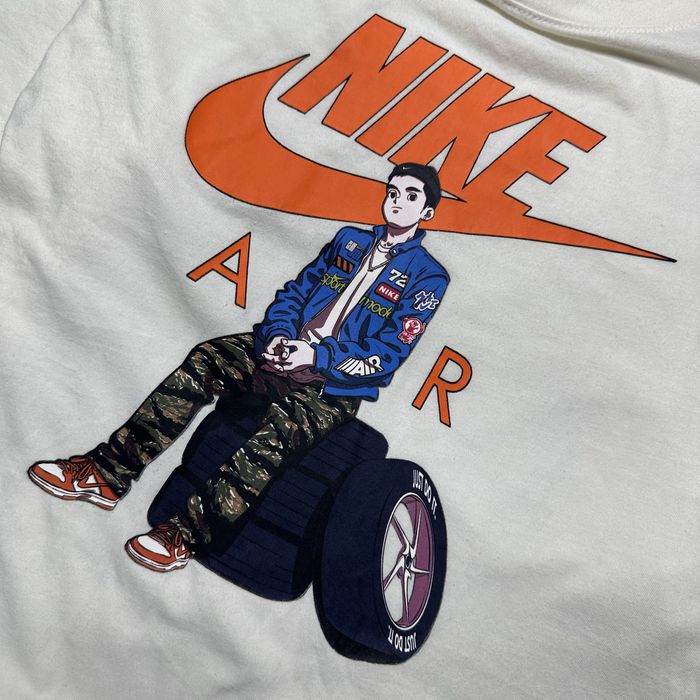 Футболка Nike Air M-L оригинал мужская хлопковая молочная