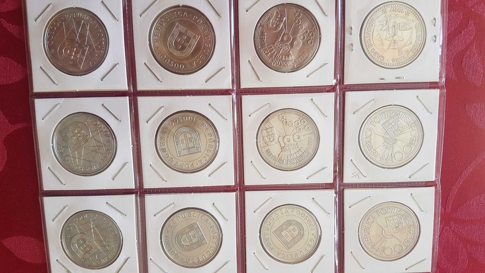 14  Moedas Comemorativas 100$00 Escudos