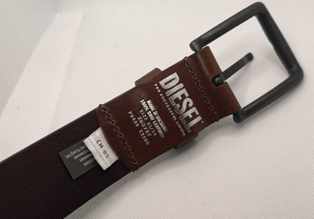 Skórzany pasek męski Diesel r. 85 'PR080 T2166'