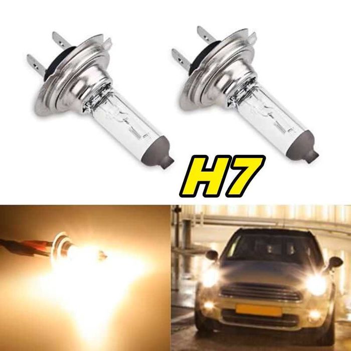 2x Żarówki H7 55W 12V 5500K