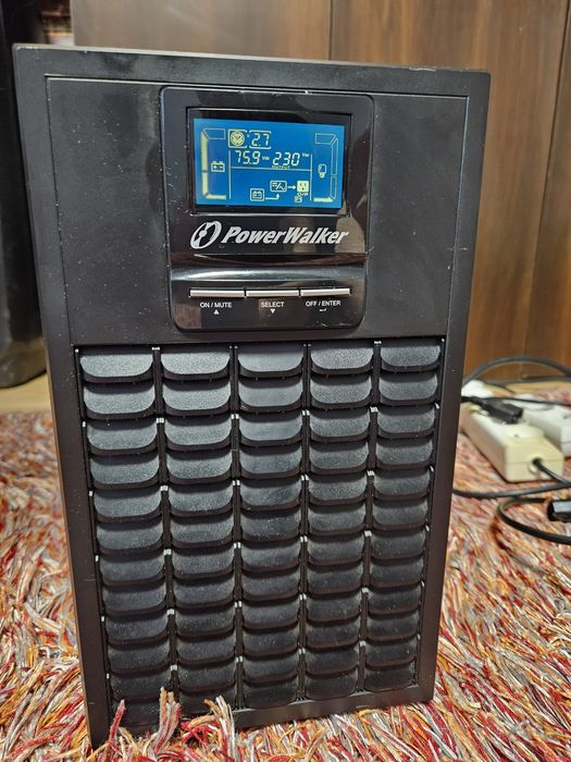 3000VA.2400W.Duży,mocny.Zasilacz awaryjny UPS Power Walker