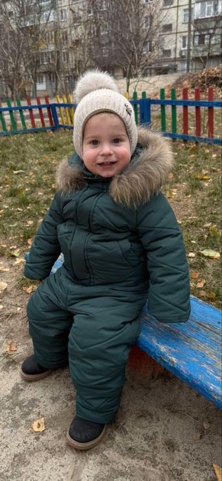 Зимова куртка та комбінезон, розмір 92