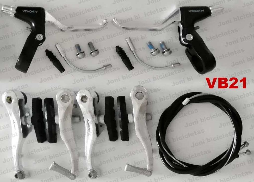 Travões V-Brake e cantilever de bicicleta