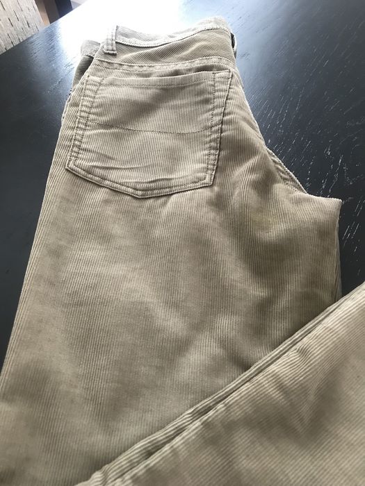 Dżinsy khaki sztruks męskie