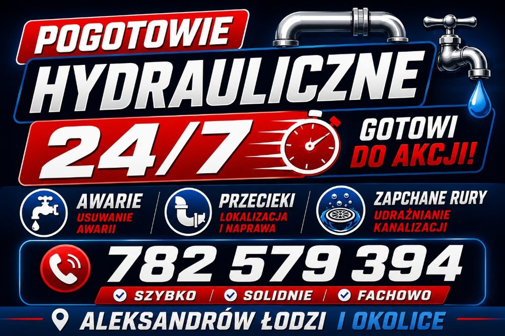 Hydraulik 24/7 awarie