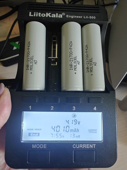 Акумулятори 21700 Molicel P42A 45A 4200Ma Grade А3