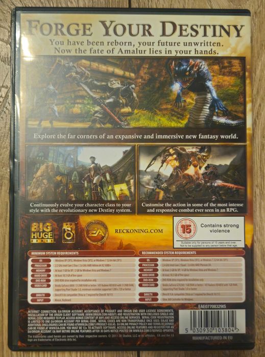 Reckoning Kingdoms of Amalur - PC DVD - NOWE