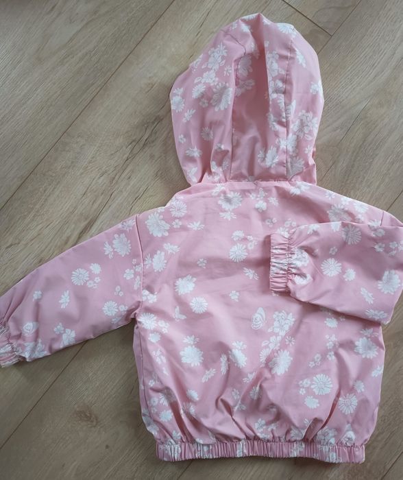 Zestaw dla dziewczynki 74 kurtki przejściowe i bluza BDB