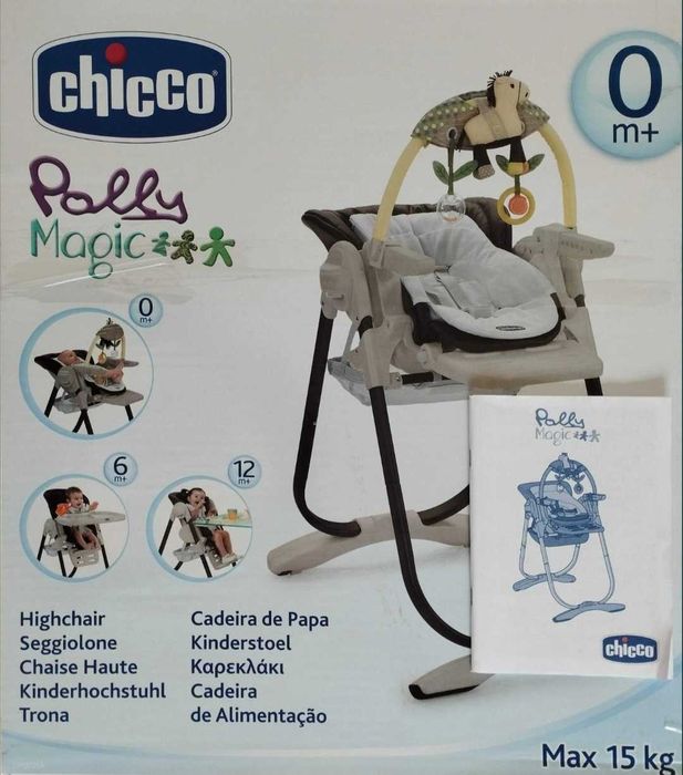 Cadeira refeição Chicco Polly Magic 3 em 1