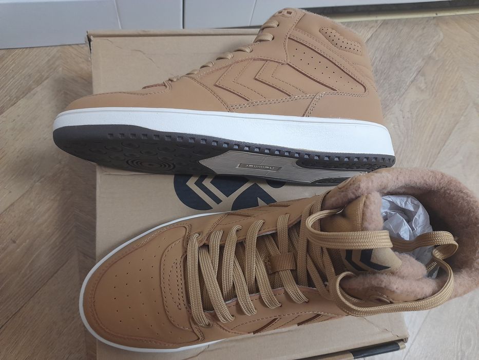 Buty sneakersy ocieplane nowe żółte Hummel