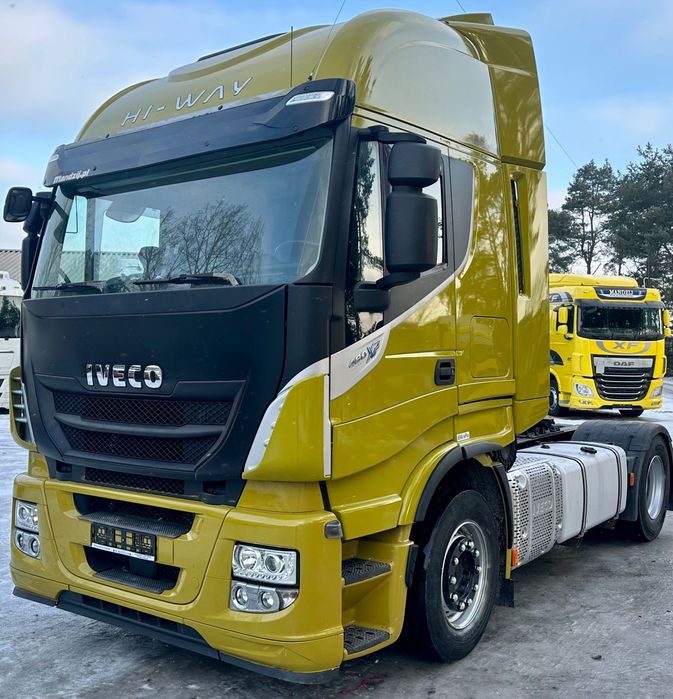 Iveco STRALIS 480 XP HI-WAY AUTOMAT RETARDER KLIMA WEBASTO SKÓRA LEDY XENONY LODÓWKA 2xALUTANK 760000km FULLSERWIS IVECO LIMITED EDITION EURO 6 NOWE TACHO!!! 2017r IGŁA  2xAlutank Automat Retarder Klima Ledy Xenony Skóra 760000km 2017r