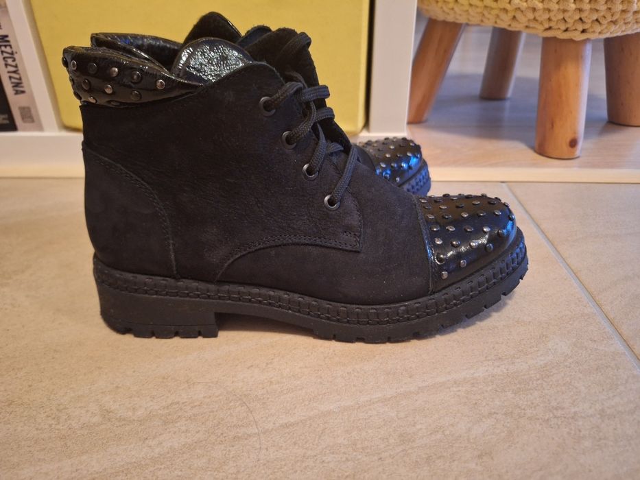 Trzewiki damskie skórzane Simen