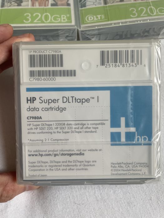 5x taśma do streamera HP DLT 1 - 320GB - C7980A