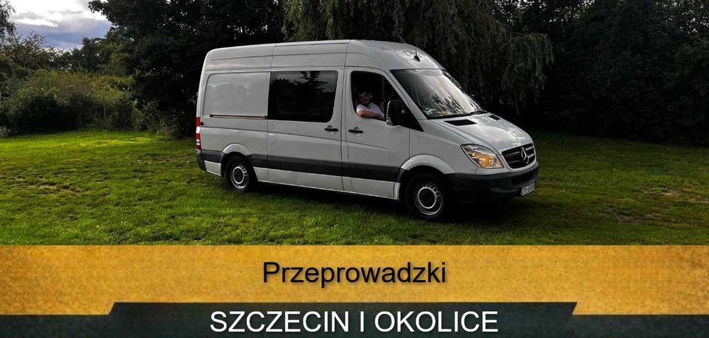 Przeprowadzki Szczecin Sprinter 4,2m 2–3 osoby od 150 zł/h