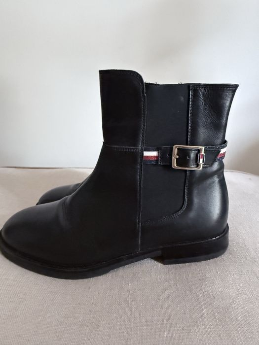 TOMMY HILFINGER  botki skórzane r.38 super stan