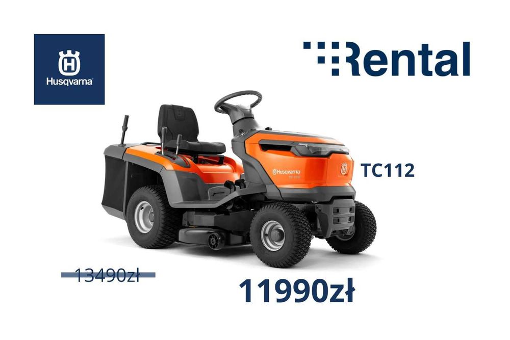Traktorek HUSQVARNA TC112, nowy,od ręki, 1500zł taniej!!!