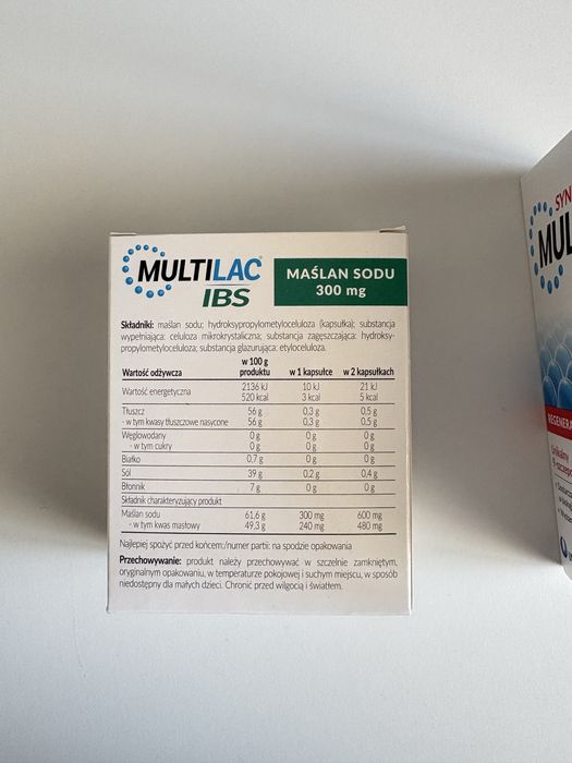 Zestaw Multilac: IBS (60 kaps.) + Synbiotyk (10 kaps.) Nowe