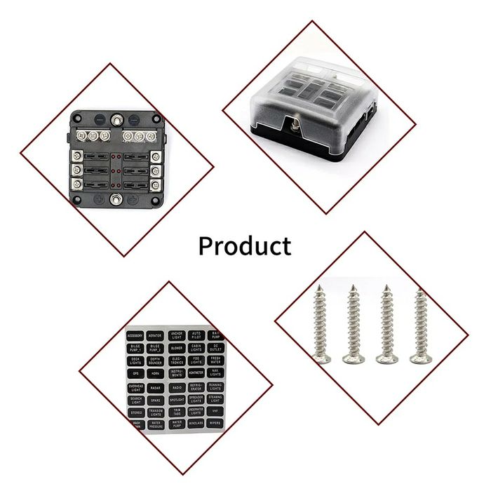 Caixa porta fusíveis 6 Slots (Autocaravana / Campervan)