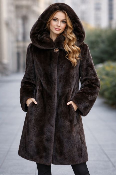 Дві натуральні норкові шуби | Довга та коротка | Чудовий стан