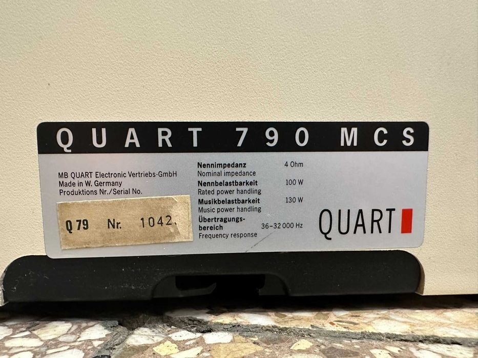 Kolumny podłogowe Quart 790 MSC