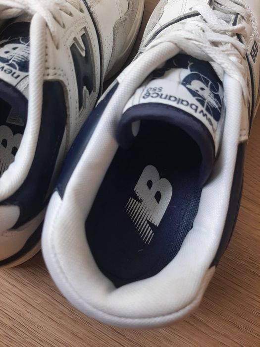 new balance 550 navy blue/white