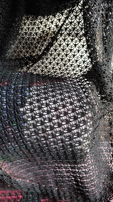 Гипюр, Сетка декор