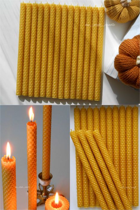 Набір свічок, натуральні свічки, свічки воскові, свічки для тортика