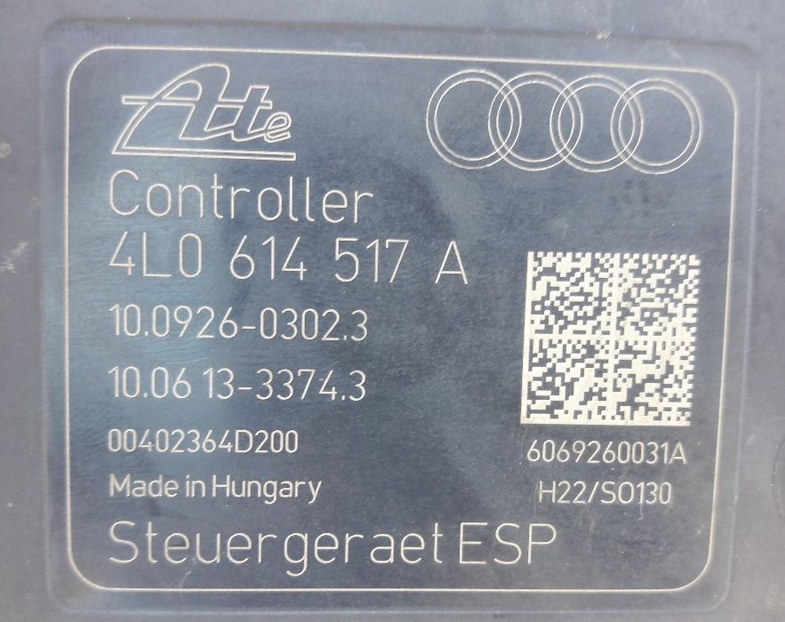 Блок ABS АБС Audi Q7 /Ауди Ку7 / Кю7 4L0614517E / 4L0614517L 2006-2015