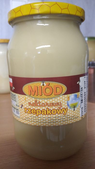 Miód rzepakowy z przydomowej pasieki