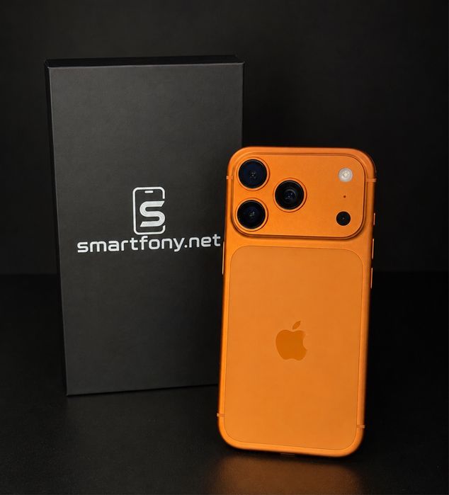 iPhone 17 Pro 256 GB Cosmic Orange | ESIM | Standard ASIS+ | Bateria 100% | 0 cykli | Gwarancja 12M | NIEAKTYWOWANY