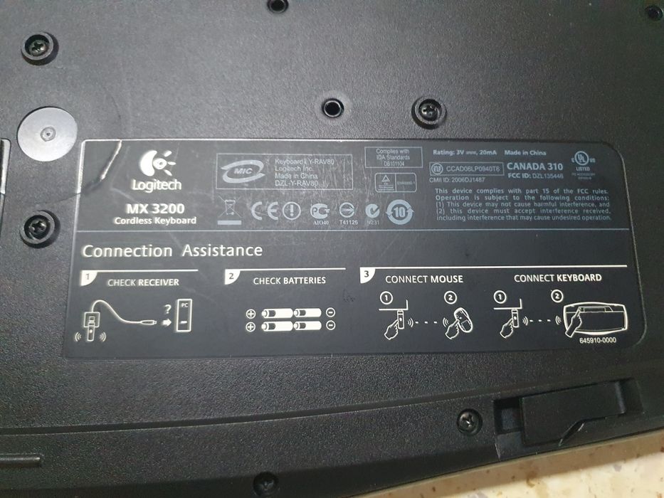 Клавиатура Logitech MX 5000 Wave Wireless Y-RAV80