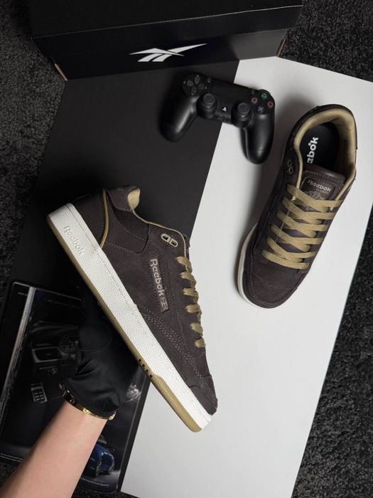 Чоловічі кросівки рібок Reebok Club C Brown White [41-46]