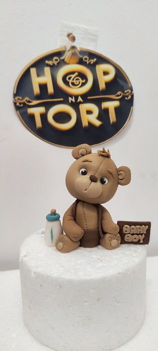 Misio z masy cukrowej dekoracja figurka na tort